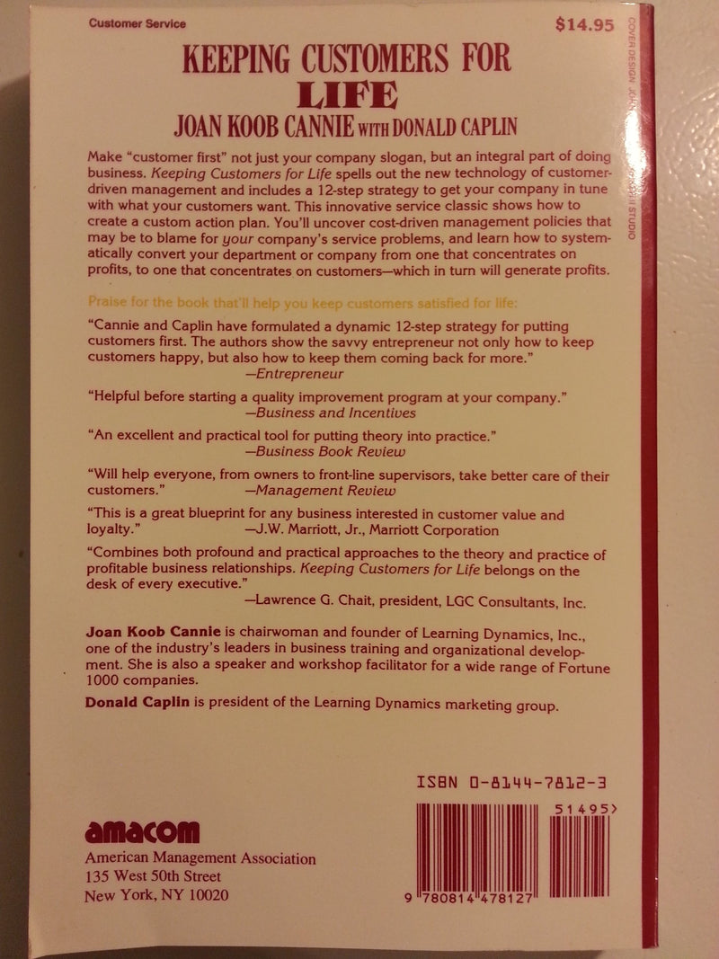 Keeping Customers for Life,Used