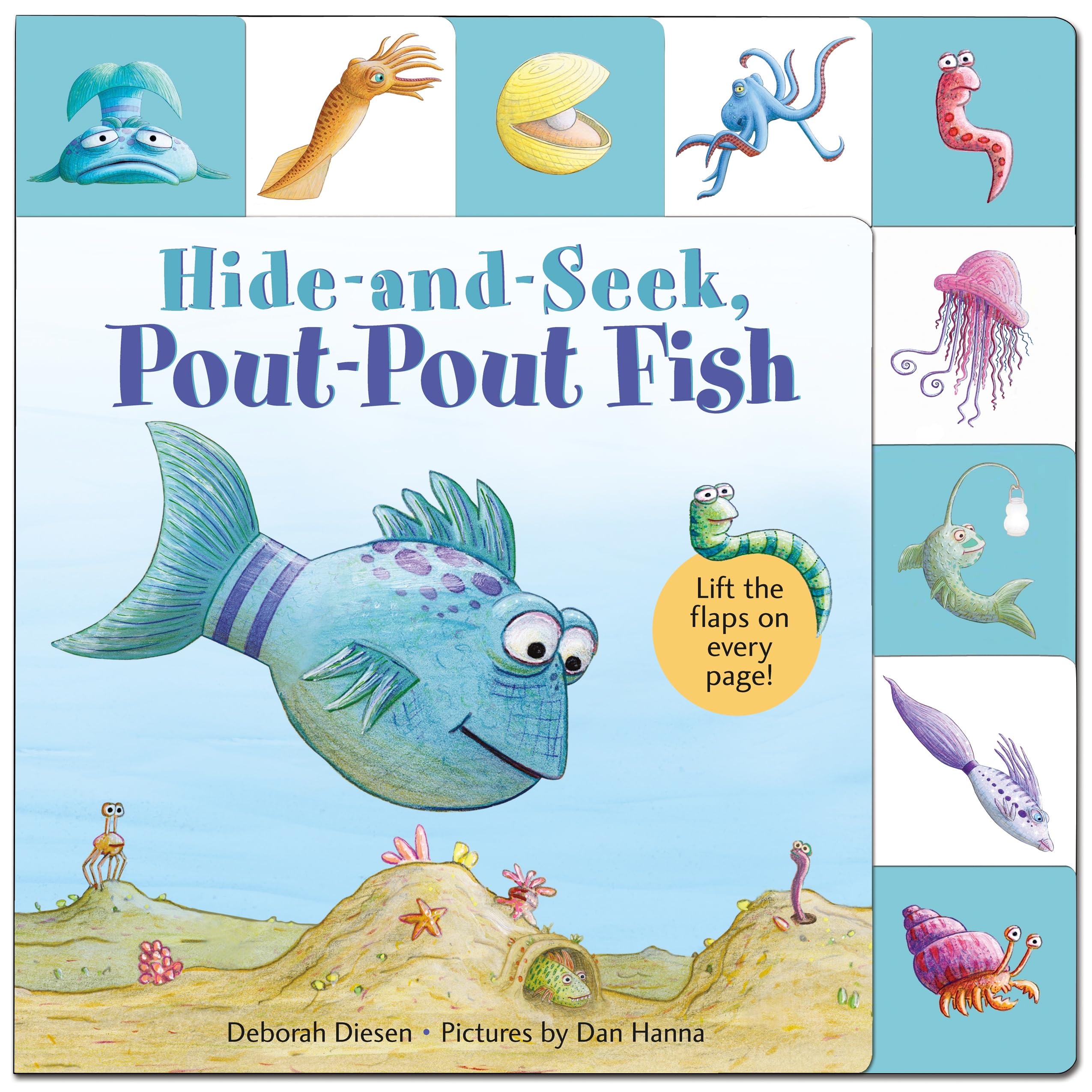 LifttheFlap Tab: HideandSeek, PoutPout Fish (A PoutPout Fish Novelty),Used