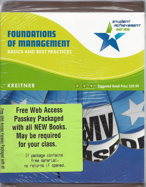 Student Achievement Series: Foundations Of Management: Basics And Best Practices,New