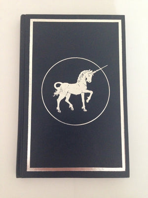 Anything Book: Unicorn Silver On Blue,Used