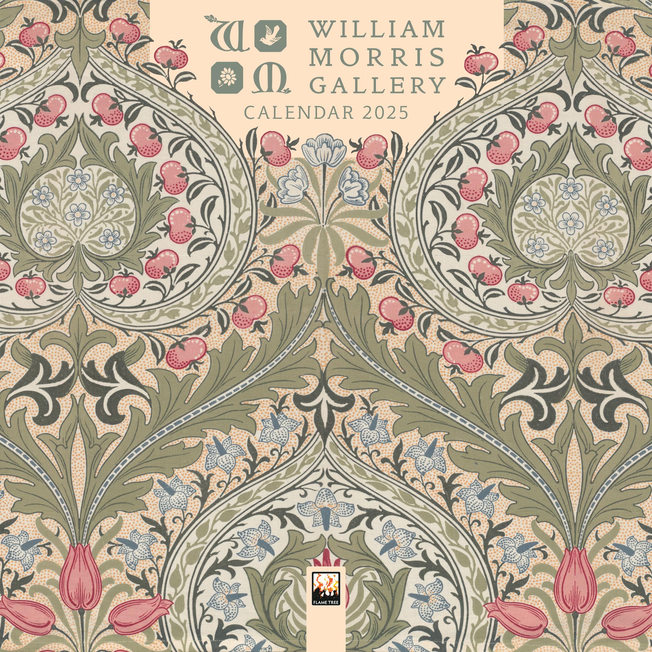 William Morris Gallery Mini Wall Calendar 2025 (Art Calendar),New