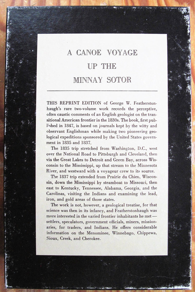 A Canoe Voyage Up the Minnay Sotor (Volume 1 of 2),Used