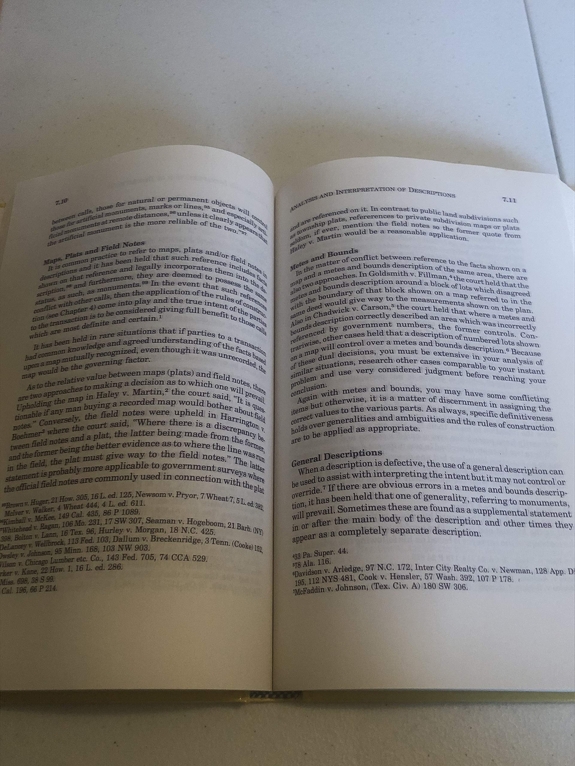 Writing Legal Descriptions,Used