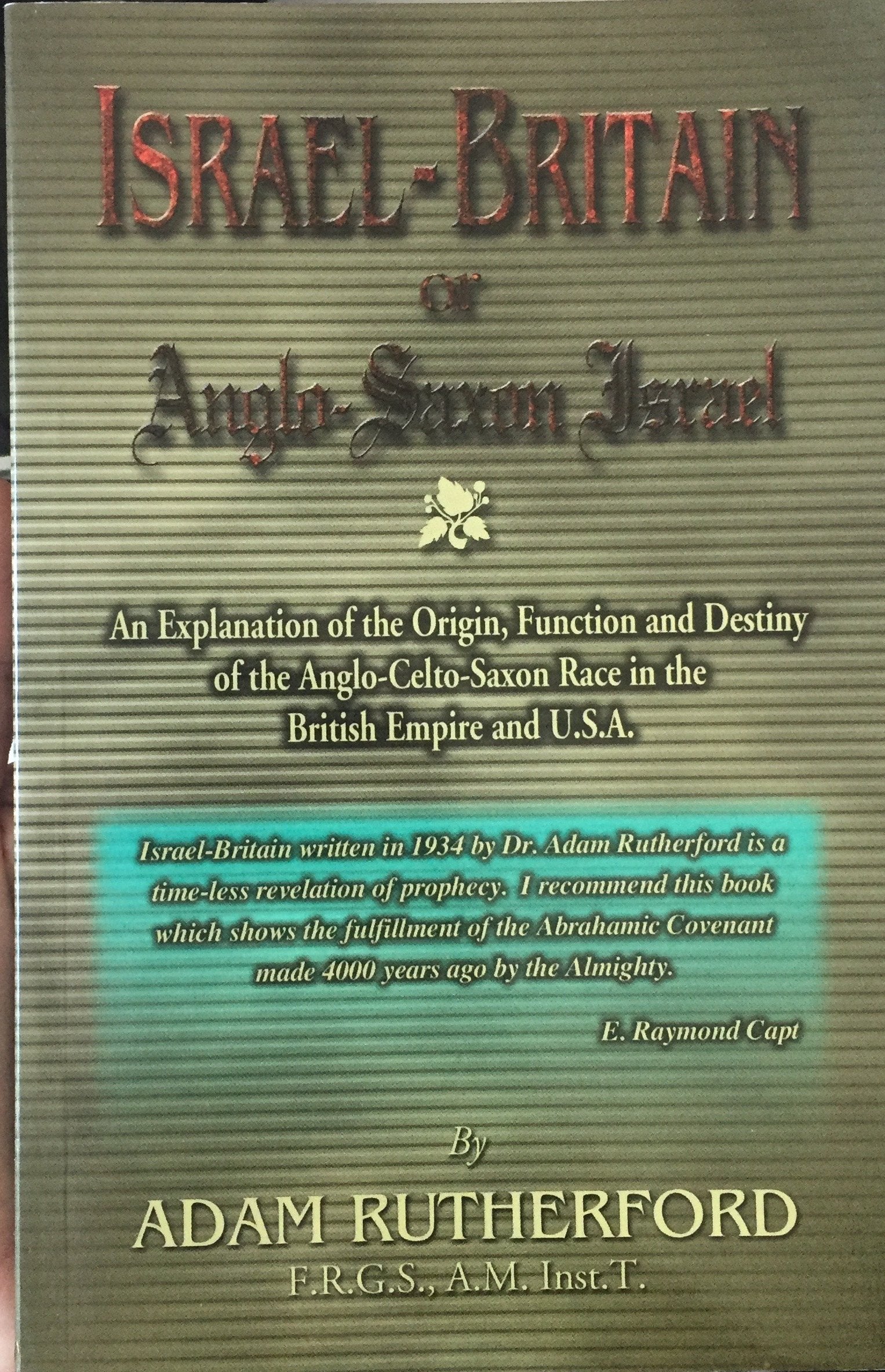 Israelbritain : Or Anglosaxon Israel
