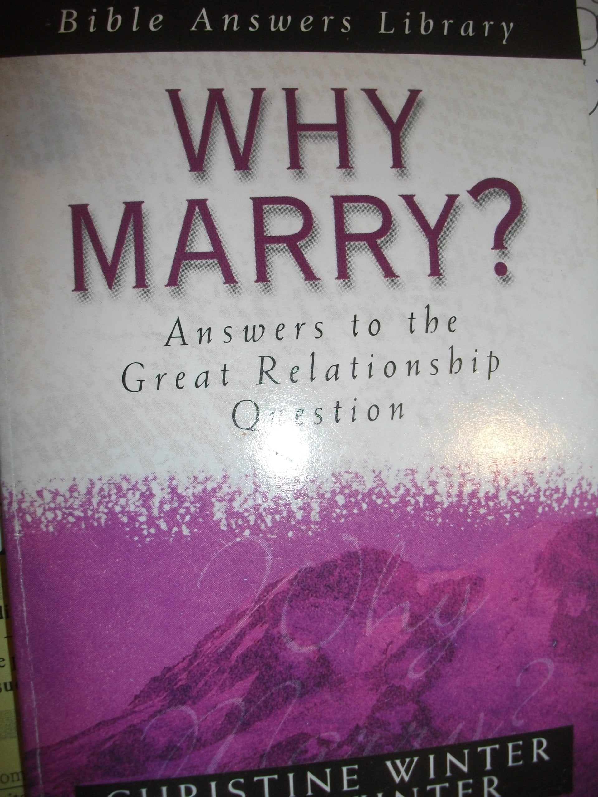 Why Marry?,Used