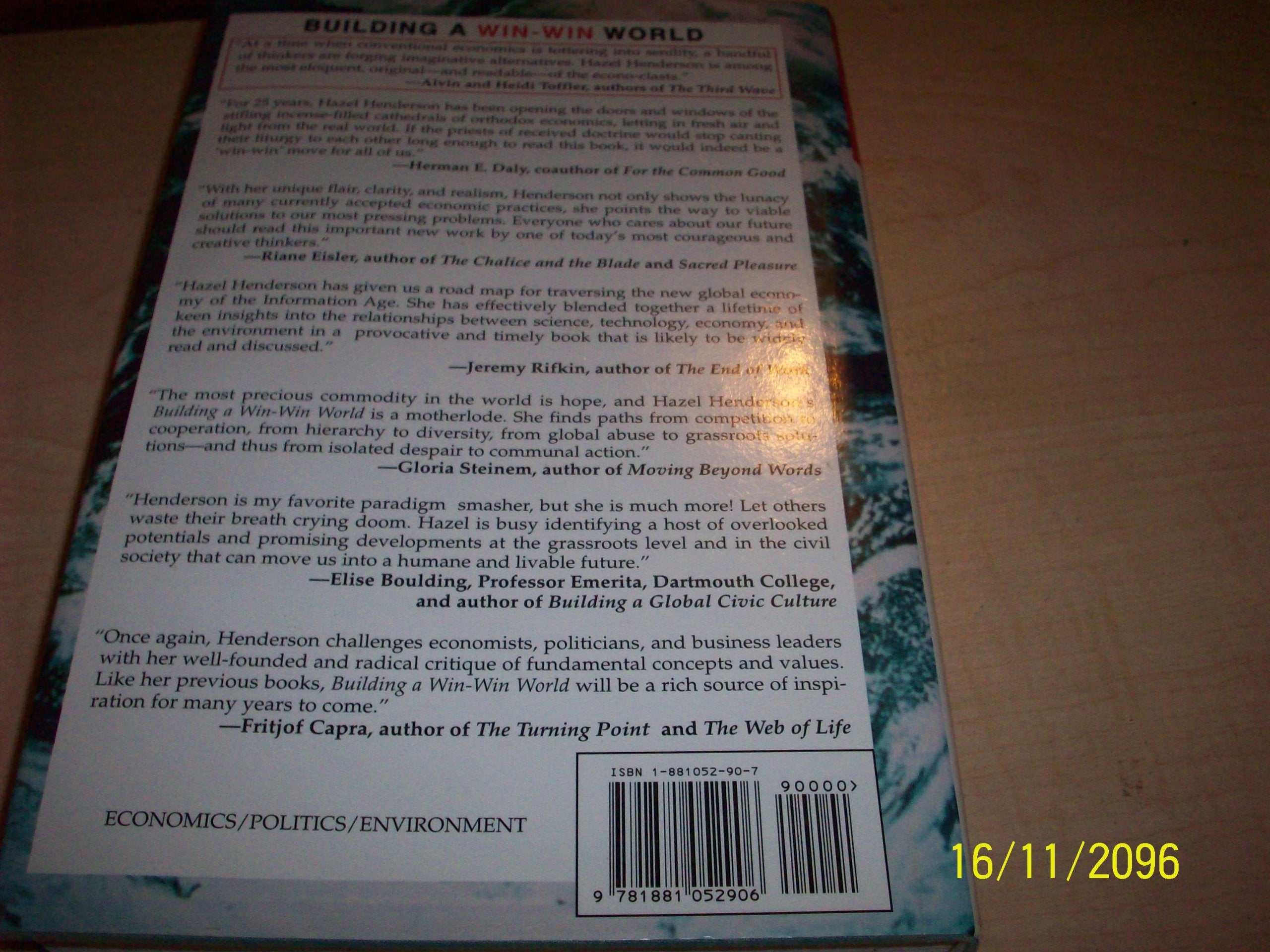 Building a WinWin World: Life Beyond Global Economic Warfare,Used