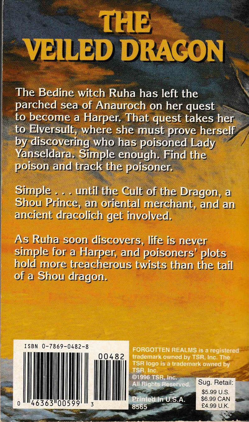The Veiled Dragon: Forgotten Realms The Harpers Series, Book No.12,New