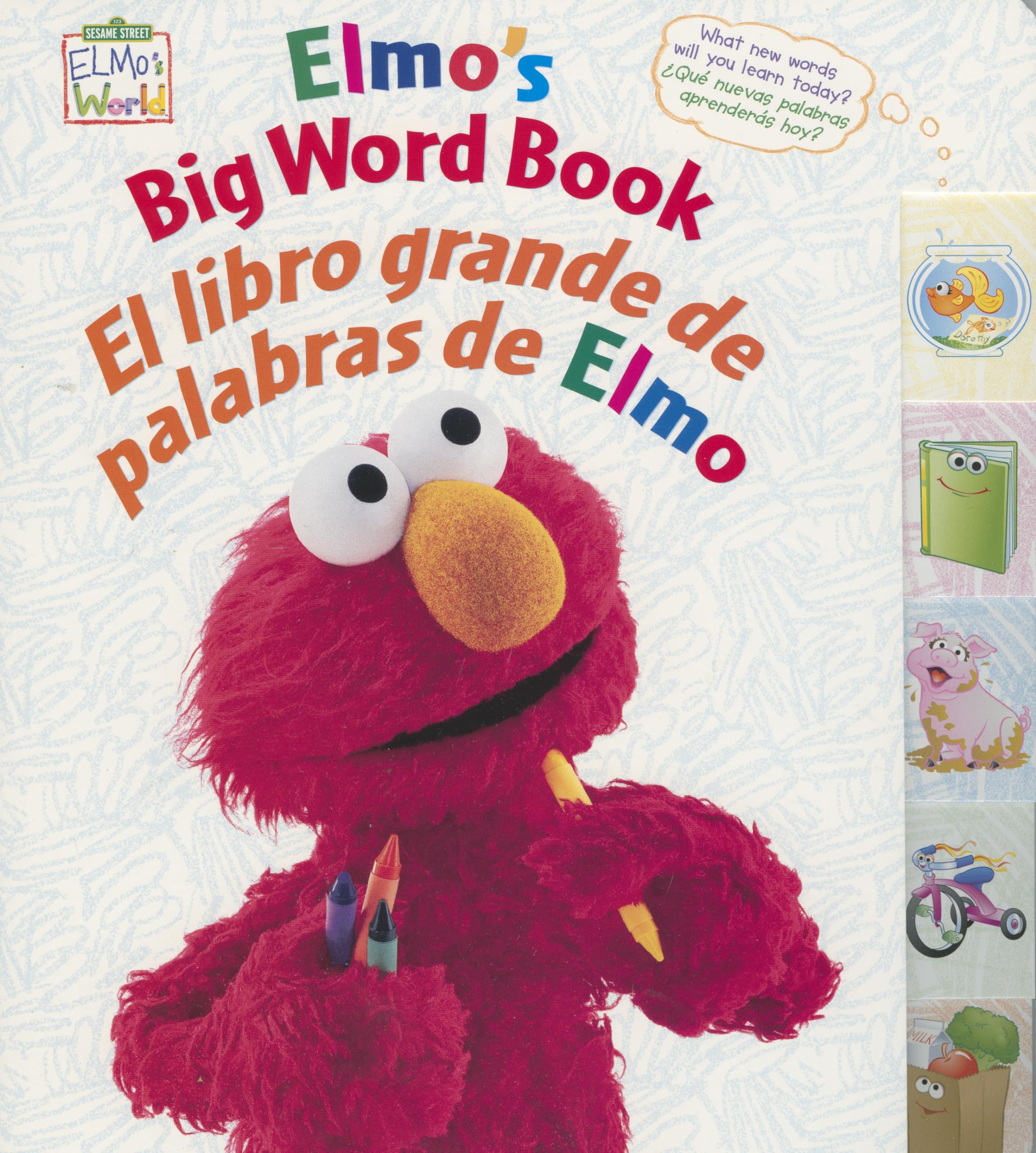 Elmo's Big Word Book/El libro grande de palabras de Elmo,Used
