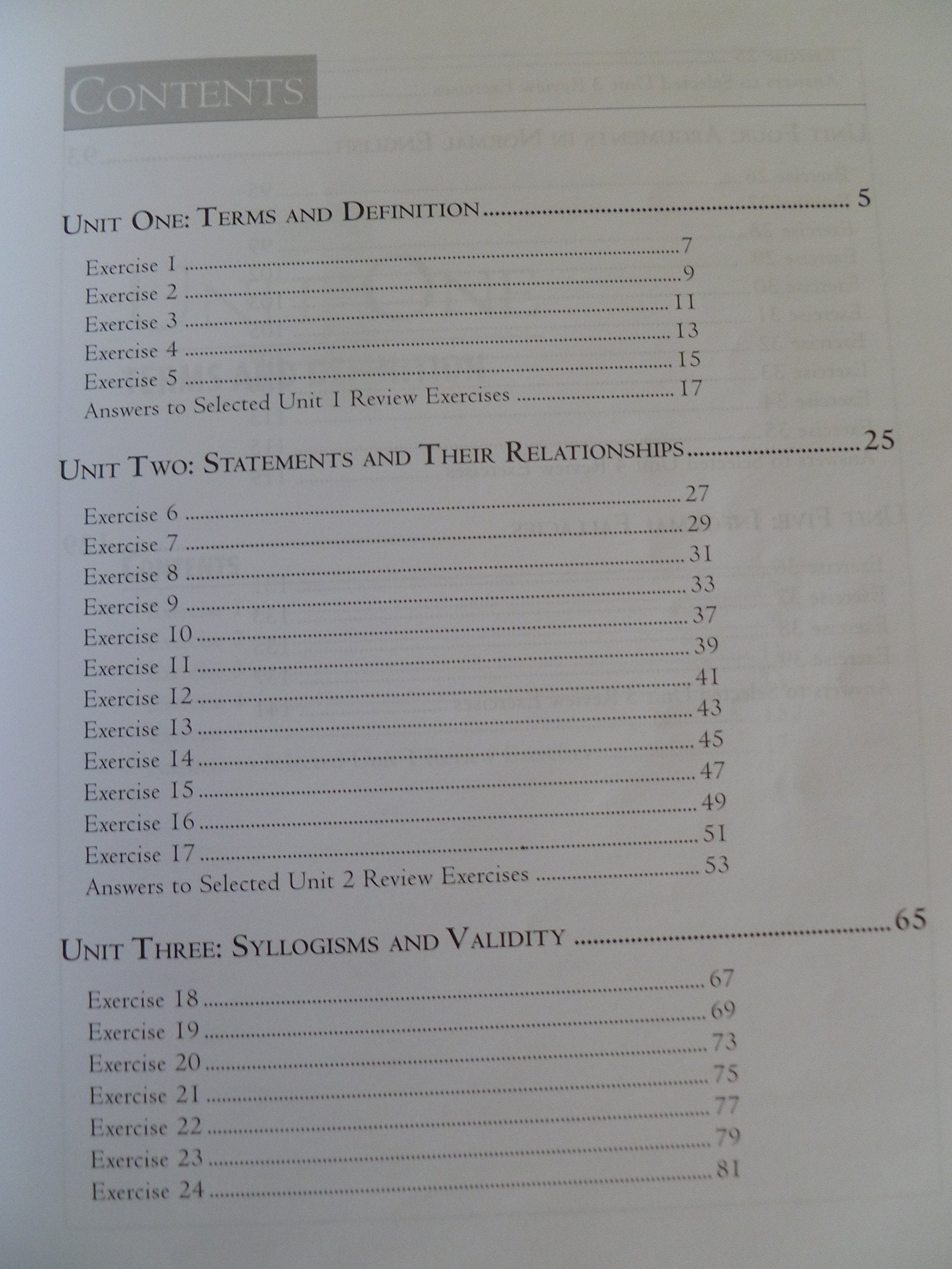 Introductory Logic: Answer Key (4th edition),Used