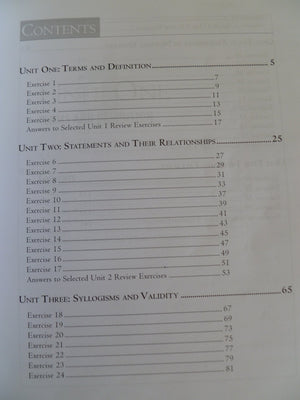 Introductory Logic: Answer Key (4th edition),Used