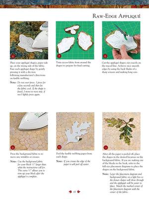 Seasonal Silhouettes: 12 Inspirational Quilt Blocks Featuring Raw Edge Applique (Landauer) Gorgeous Designs & FullSize Patterns,New