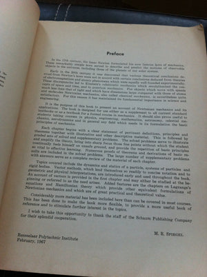 Schaum's Outline of Theory and Problems of Theoretical Mechanics,Used