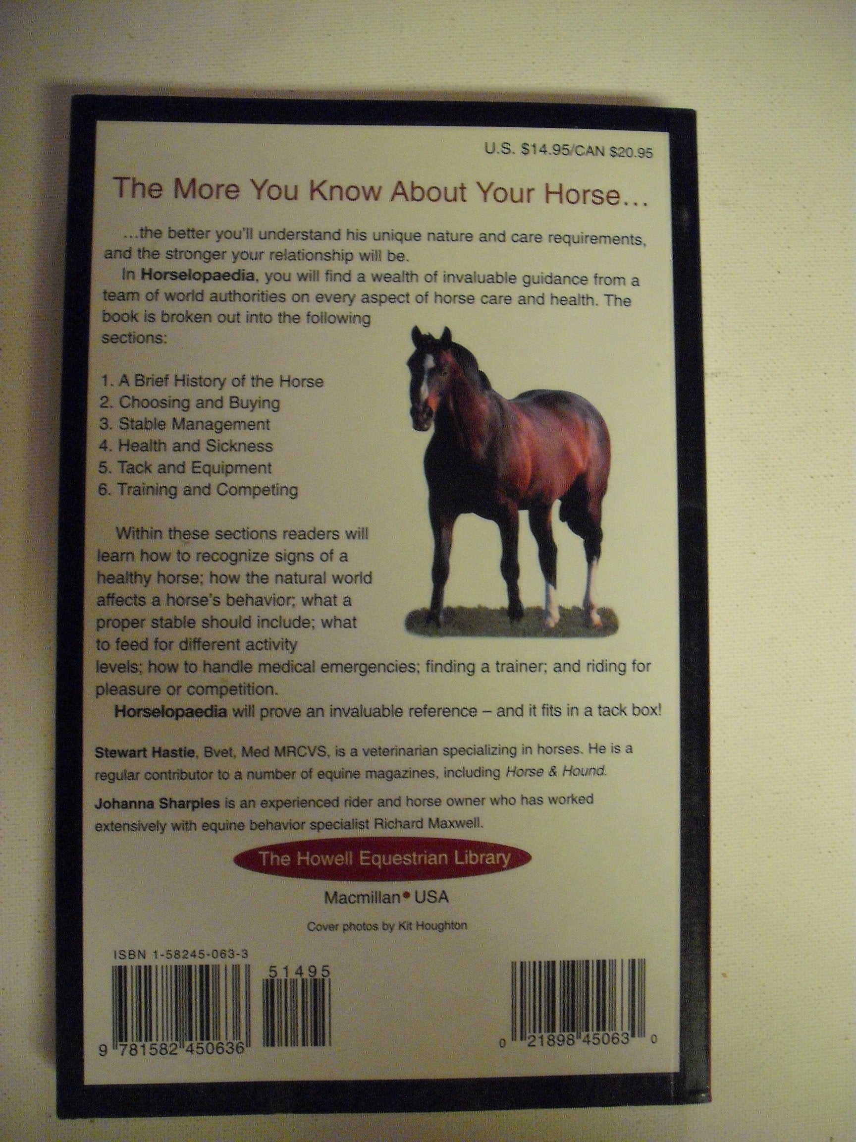 Horselopaedia: A Complete Guide to Horse Care (The Howell Equestrian Library),Used