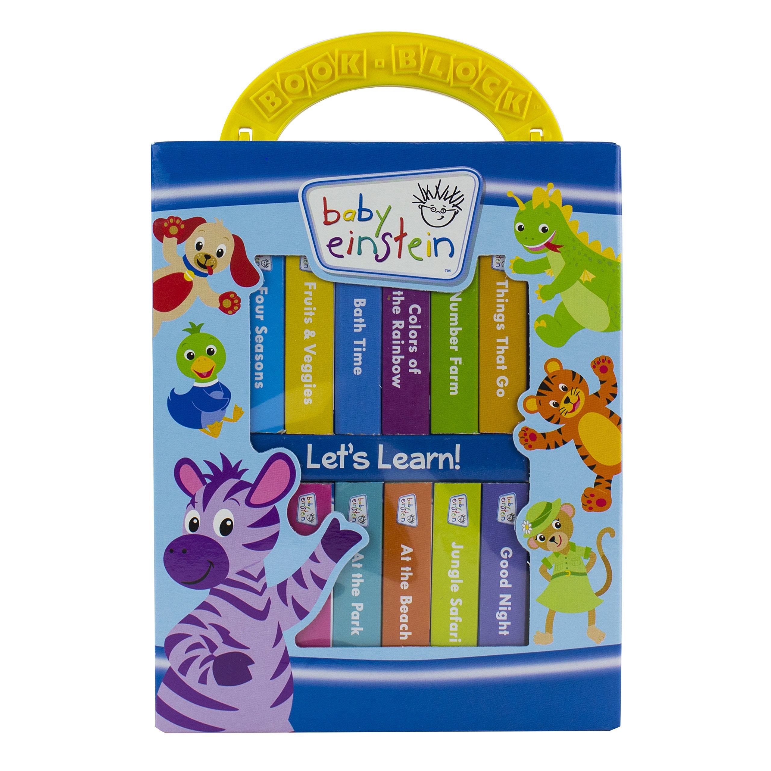 Baby Einstein  My First Library 12 Board Book Block Set  PI Kids,Used