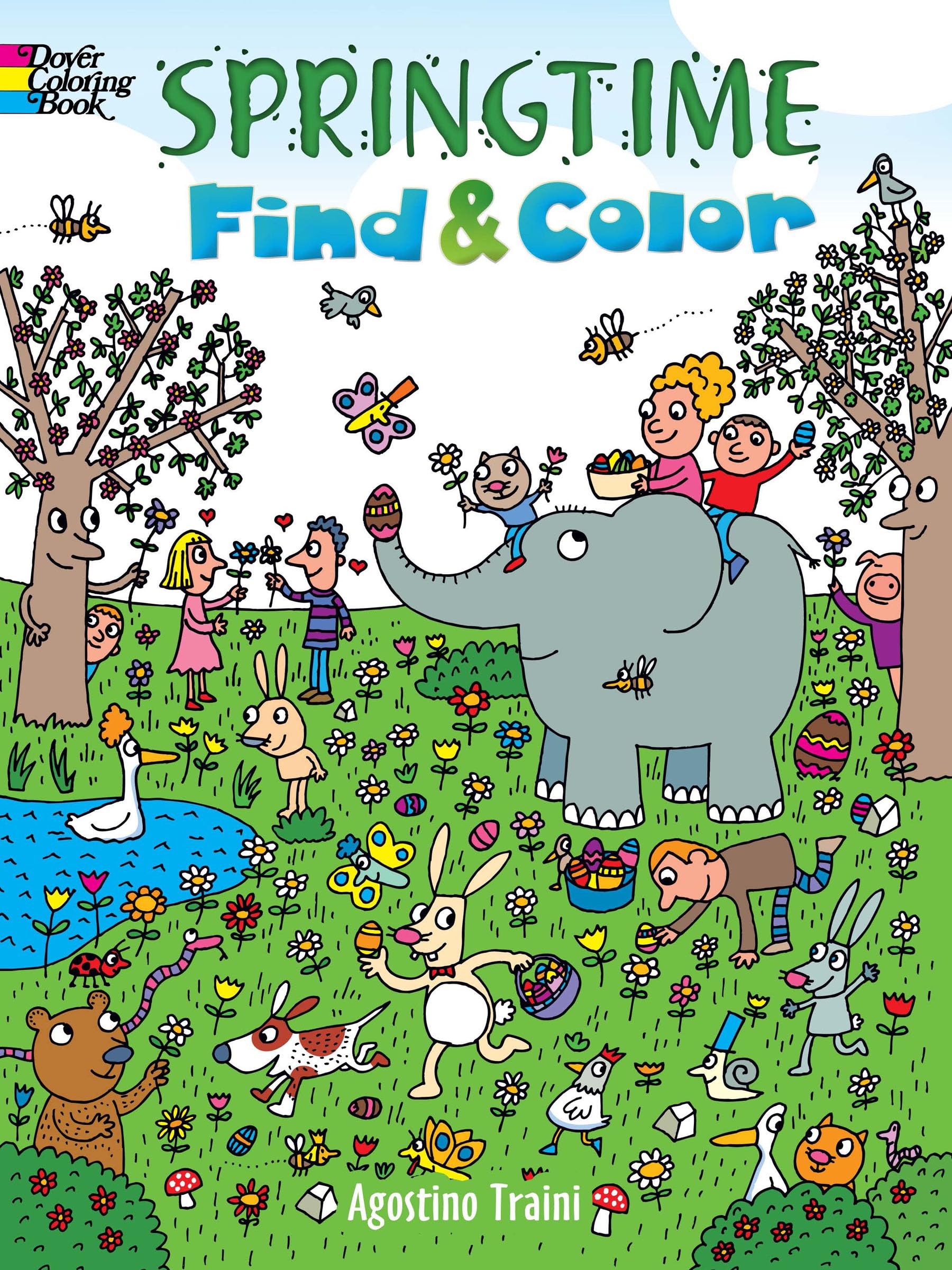 Springtime Find and Color (Dover Kids Activity Books),Used