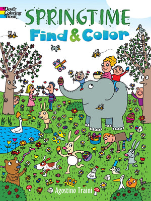 Springtime Find and Color (Dover Kids Activity Books),Used