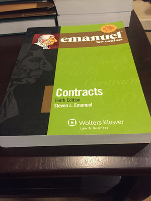 Emanuel Law Outlines: Contracts, Tenth Edition,Used