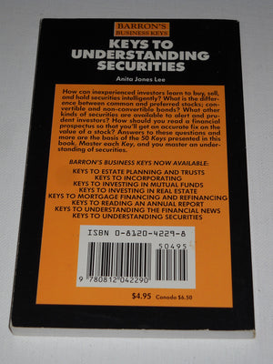 Keys to Understanding Securities (Barron's Business Keys),Used