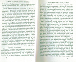 Major Black Religious Leaders, 17551940,Used