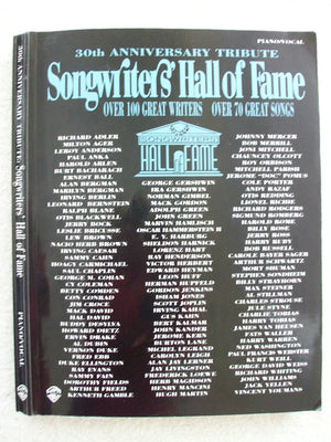 Songwriters' Hall of Fame  30th Anniversary Tribute: Over 100 Great Writers, Over 70 Great Songs (Piano/Vocal/Chords),Used