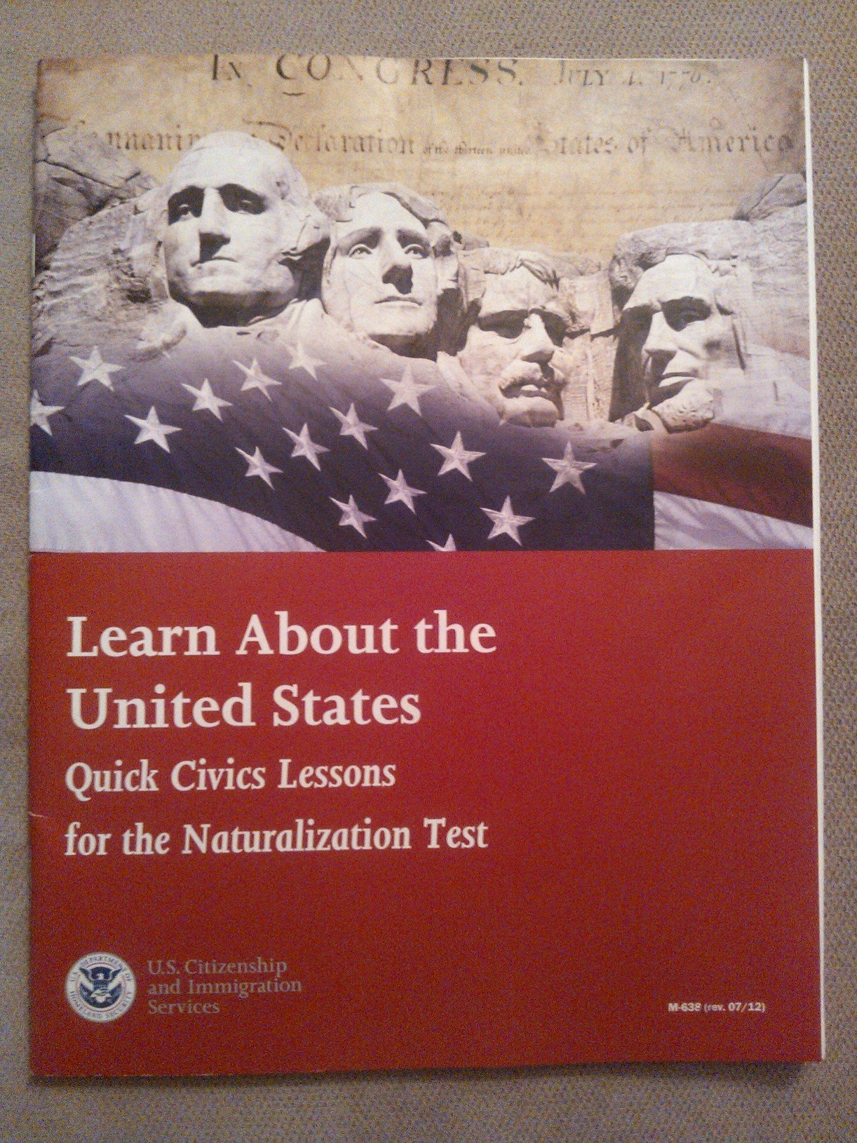 Learn about the United States W/Audio CD: Quick Civics Lessons for the Naturalization Test,Used
