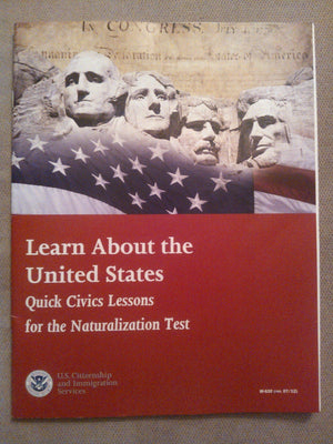 Learn about the United States W/Audio CD: Quick Civics Lessons for the Naturalization Test,Used