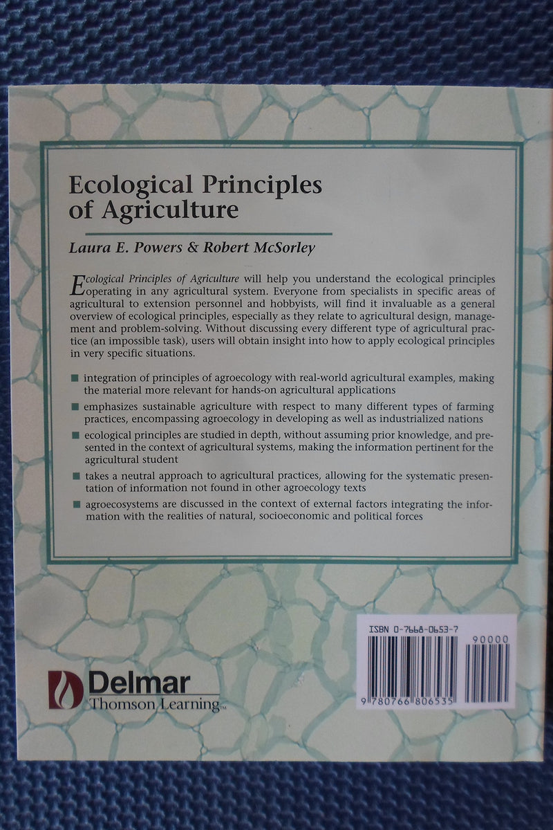 Ecological Principles of Agriculture,Used