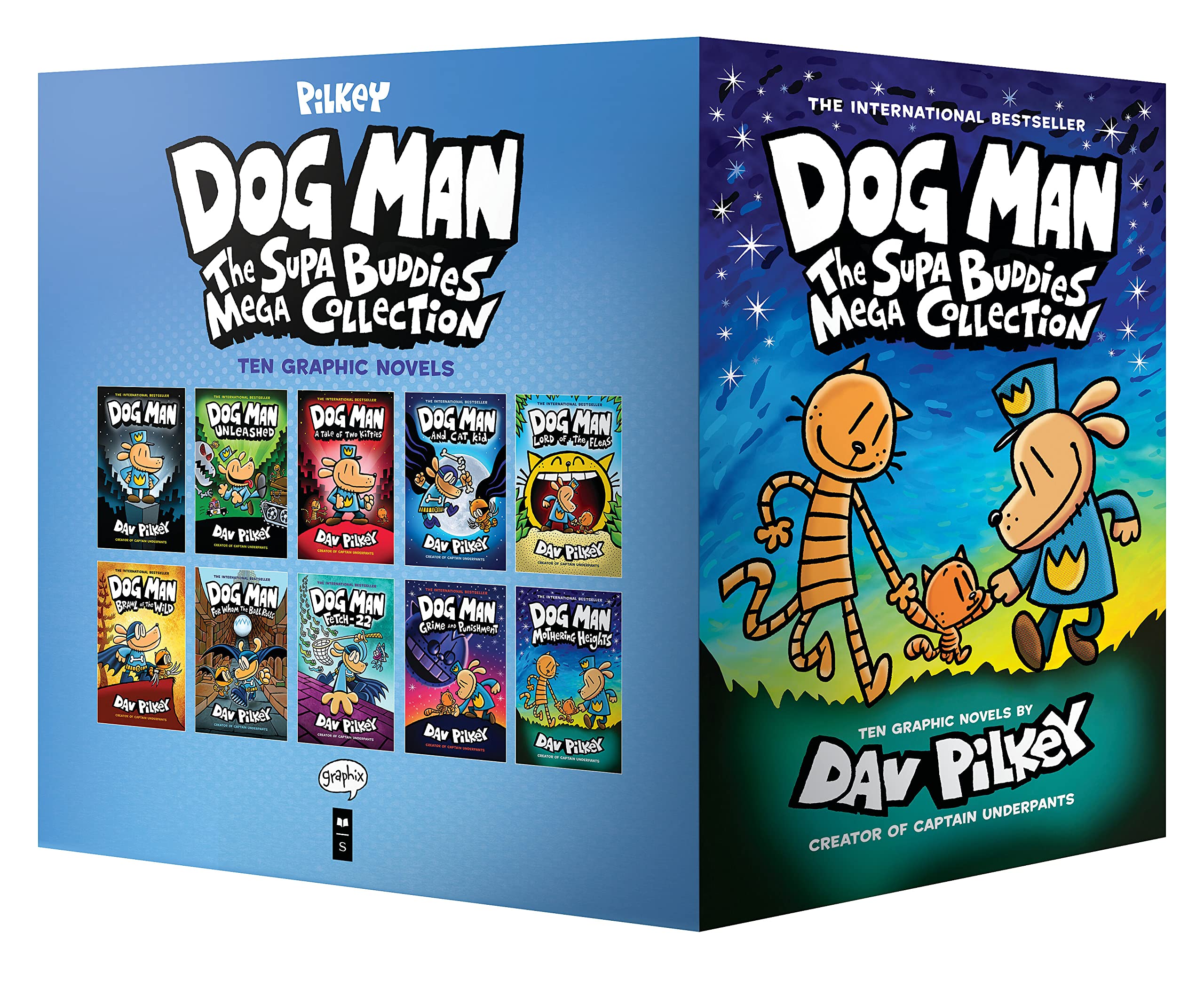 Dog Man: The Supa Buddies Mega Collection: From the Creator of Captain Underpants (Dog Man #110 Box Set),Used