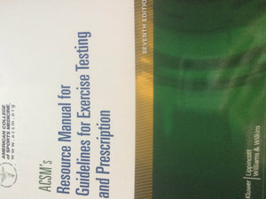 ACSM's Resource Manual for Guidelines for Exercise Testing and Prescription (American College of Sports Medicine),New