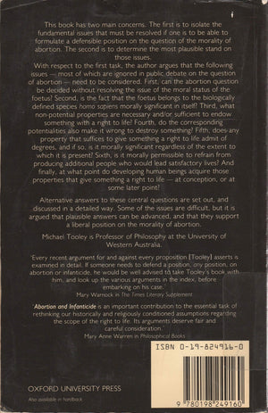 Abortion And Infanticide,Used