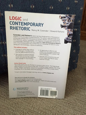 Logic And Contemporary Rhetoric: The Use Of Reason In Everyday Life,New