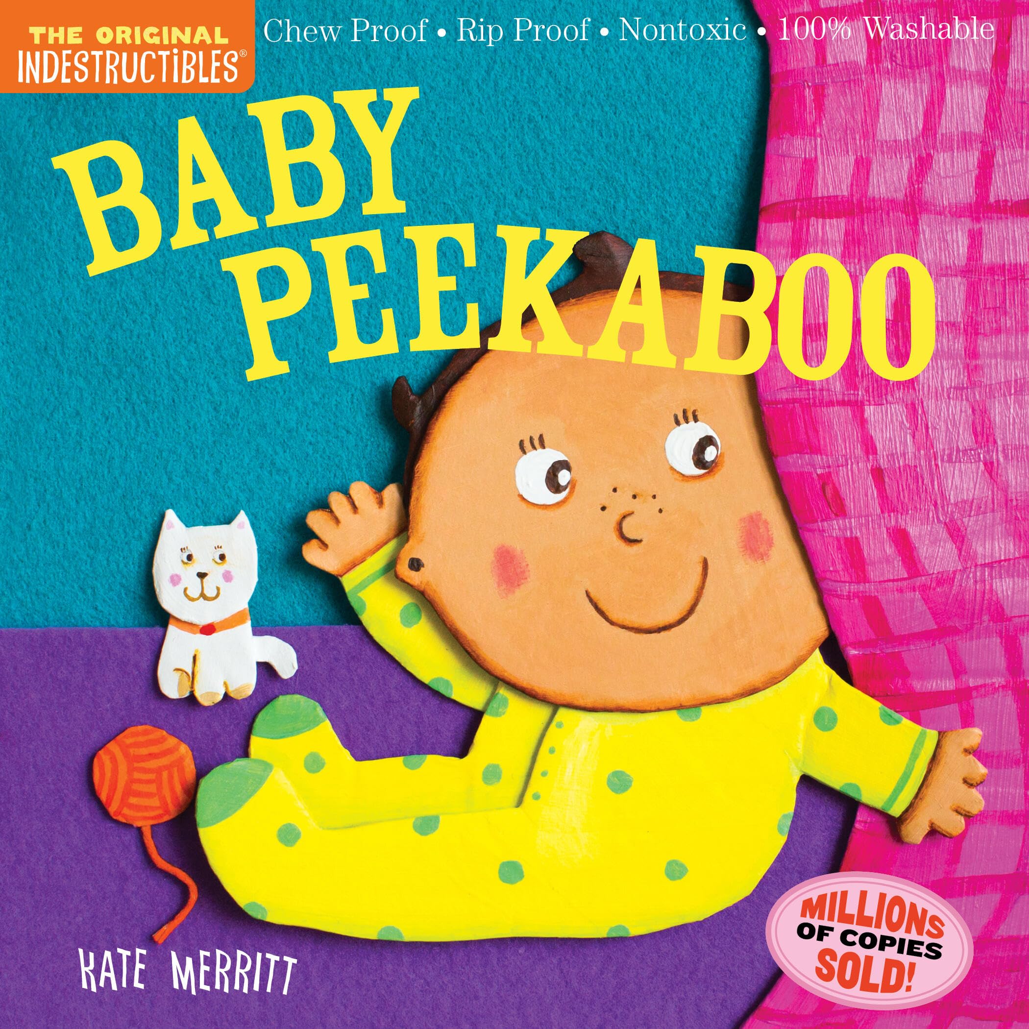 Indestructibles: Baby Peekaboo: Chew Proof  Rip Proof  Nontoxic  100% Washable (Book For Babies, Newborn Books, Safe To Chew),New