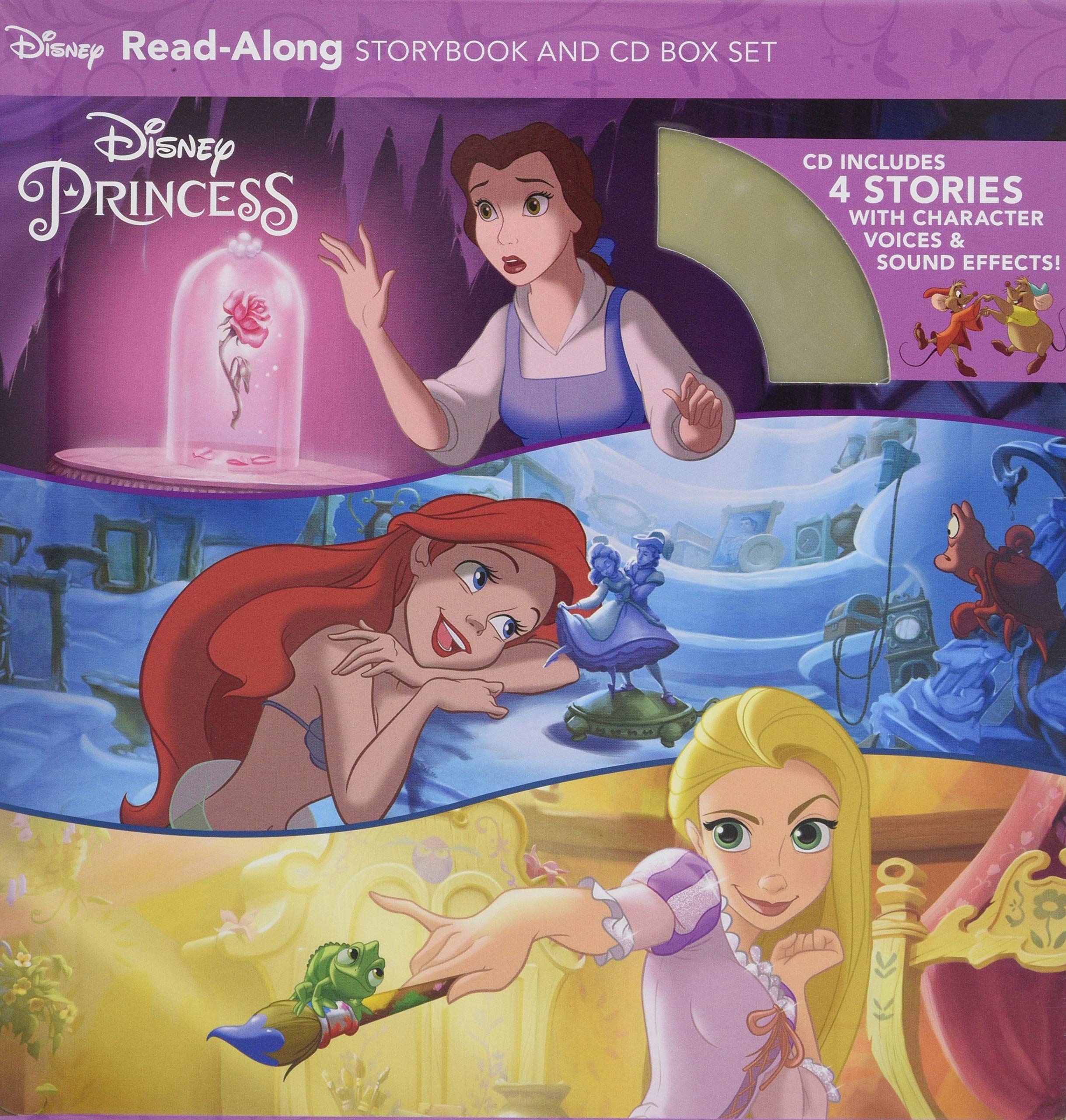 Disney Princess ReadAlong Storybook and CD Boxed Set,Used