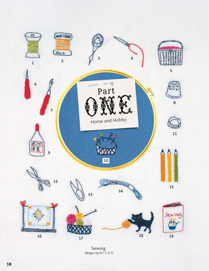 Design Originals 500 Simply Charming Embroidery Designs: Easy Monograms & Motifs for Home, Holidays, Food, Animals, with Stitch Guide