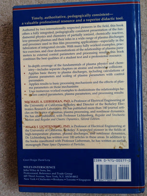Principles of Plasma Discharges and Materials Processing,Used