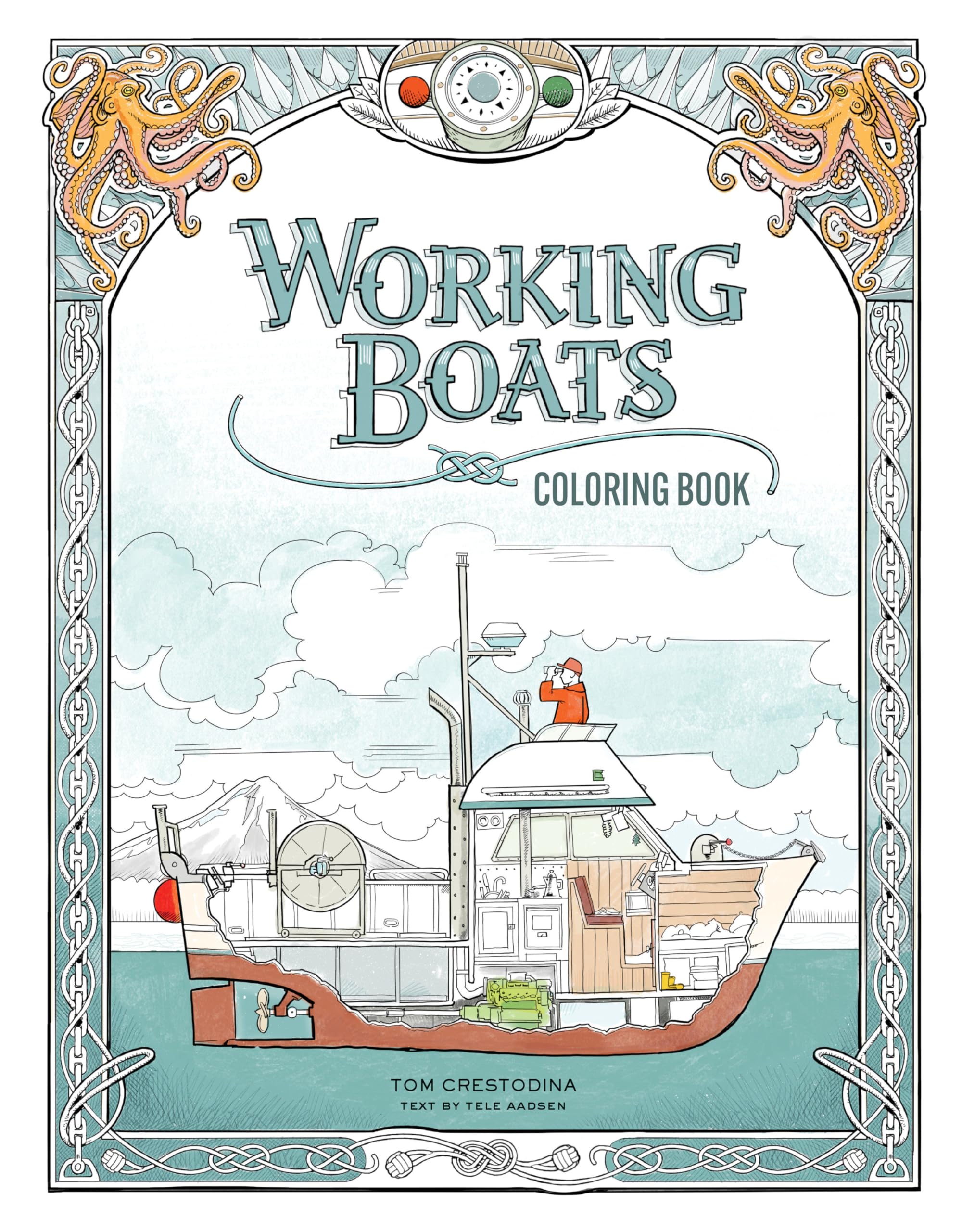 Working Boats Coloring Book,New