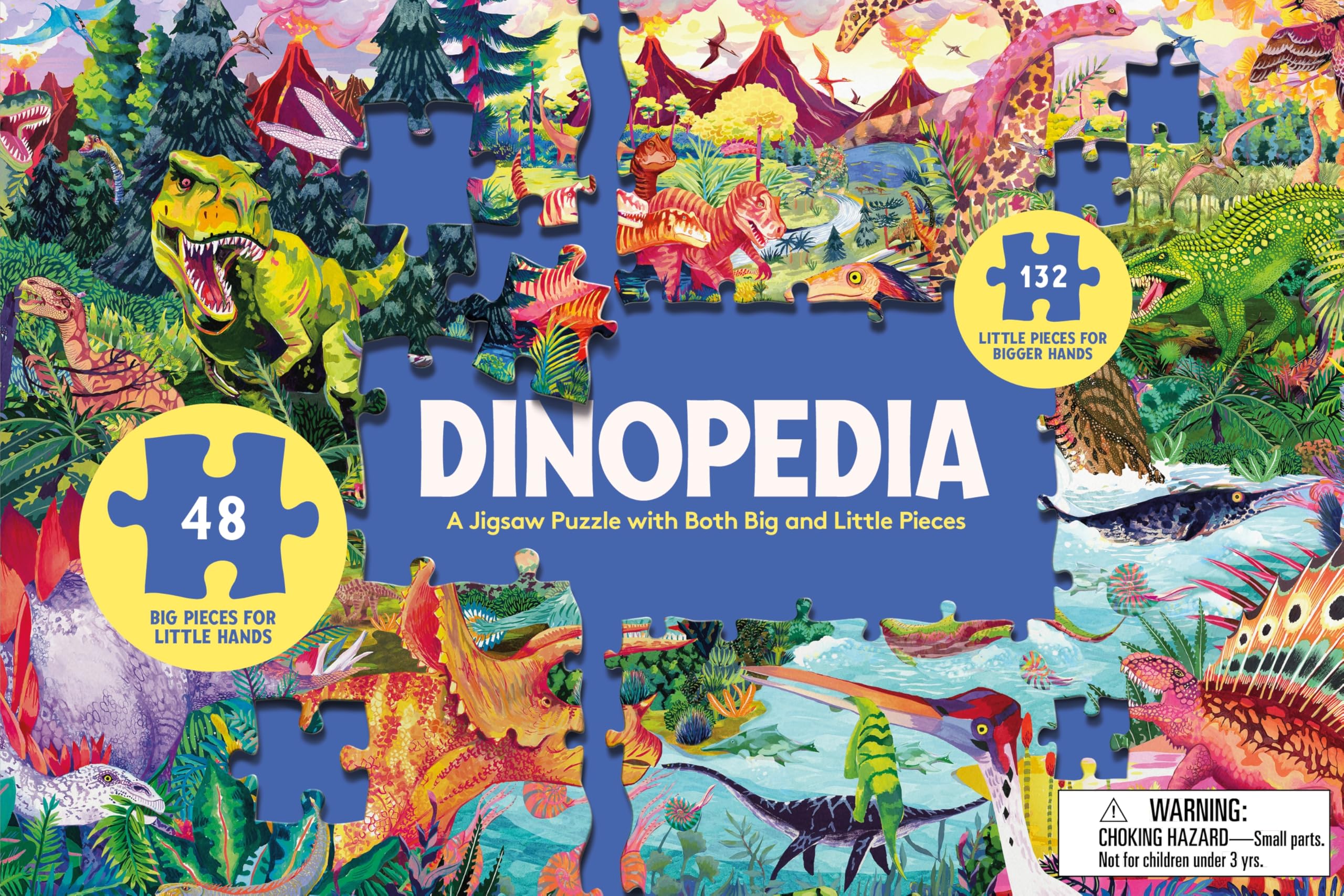 Dinopedia Jigsaw Puzzle: A 180Piece Jigsaw Puzzle With Both Big And Little Pieces