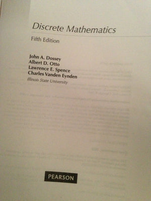 Discrete Mathematics (5th Edition),Used