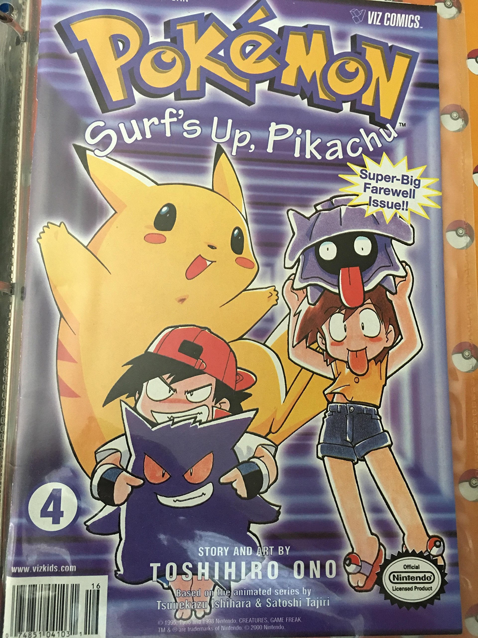 Pokemon Graphic Novel, Volume 4: Surf's Up, Pikachu,Used