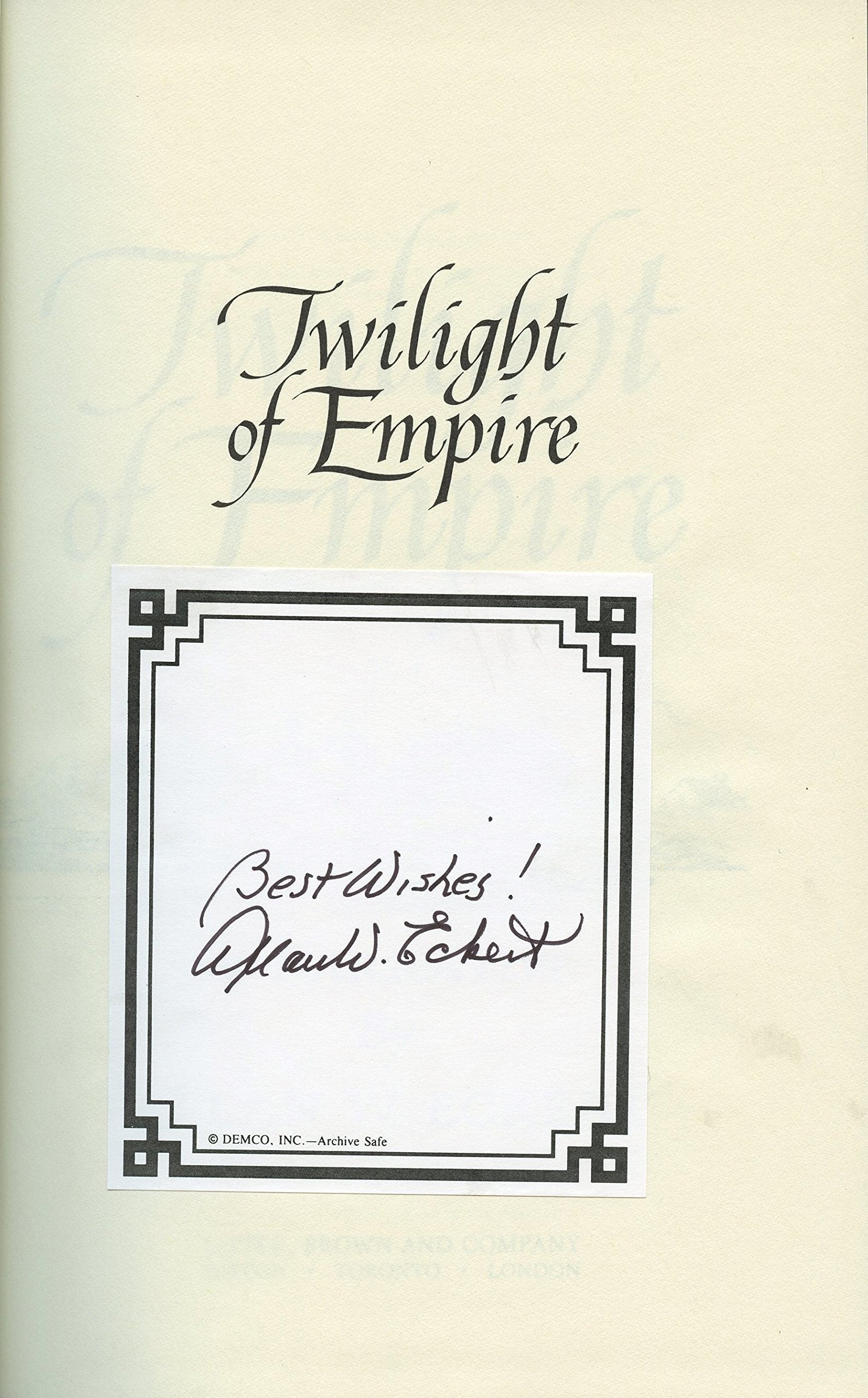Twilight Of Empire,New