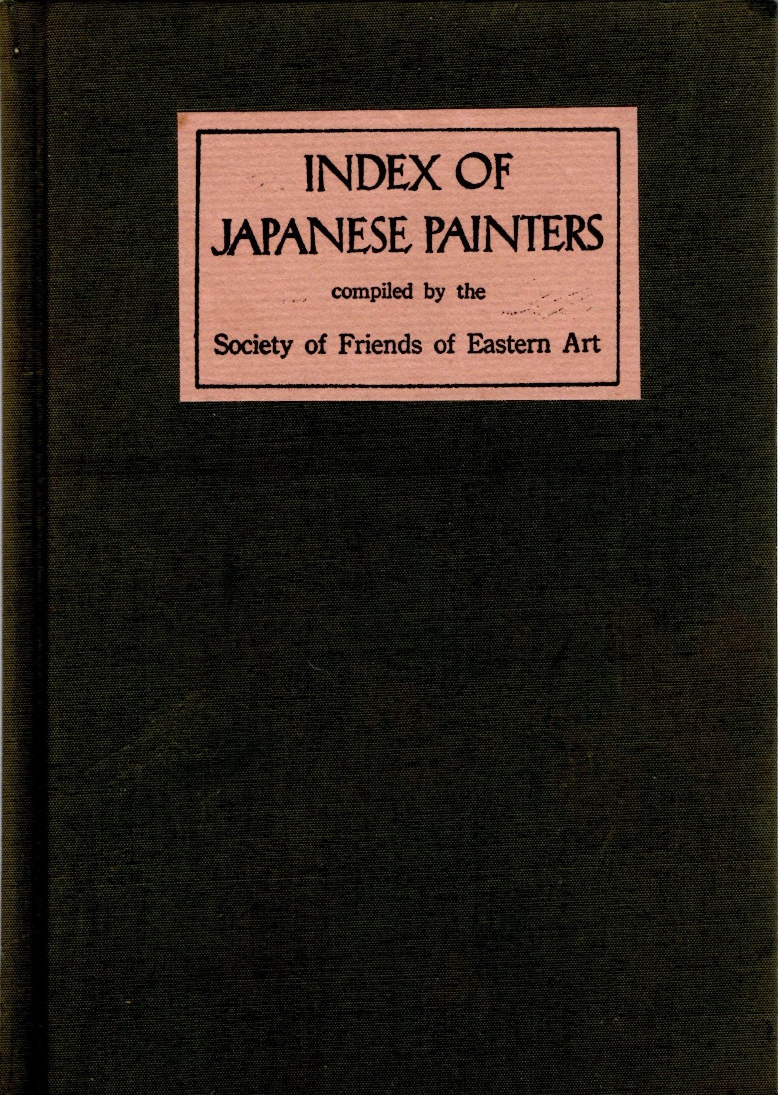 Index To Japanese Painters,Used