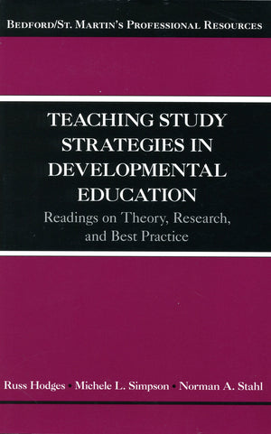 Teaching Study Strategies In Developmental Education: Readings On Theory, Research, And Best Practice