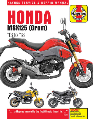 Honda MSX125 (Grom) (13  18) Haynes Repair Manual (Paperback),Used