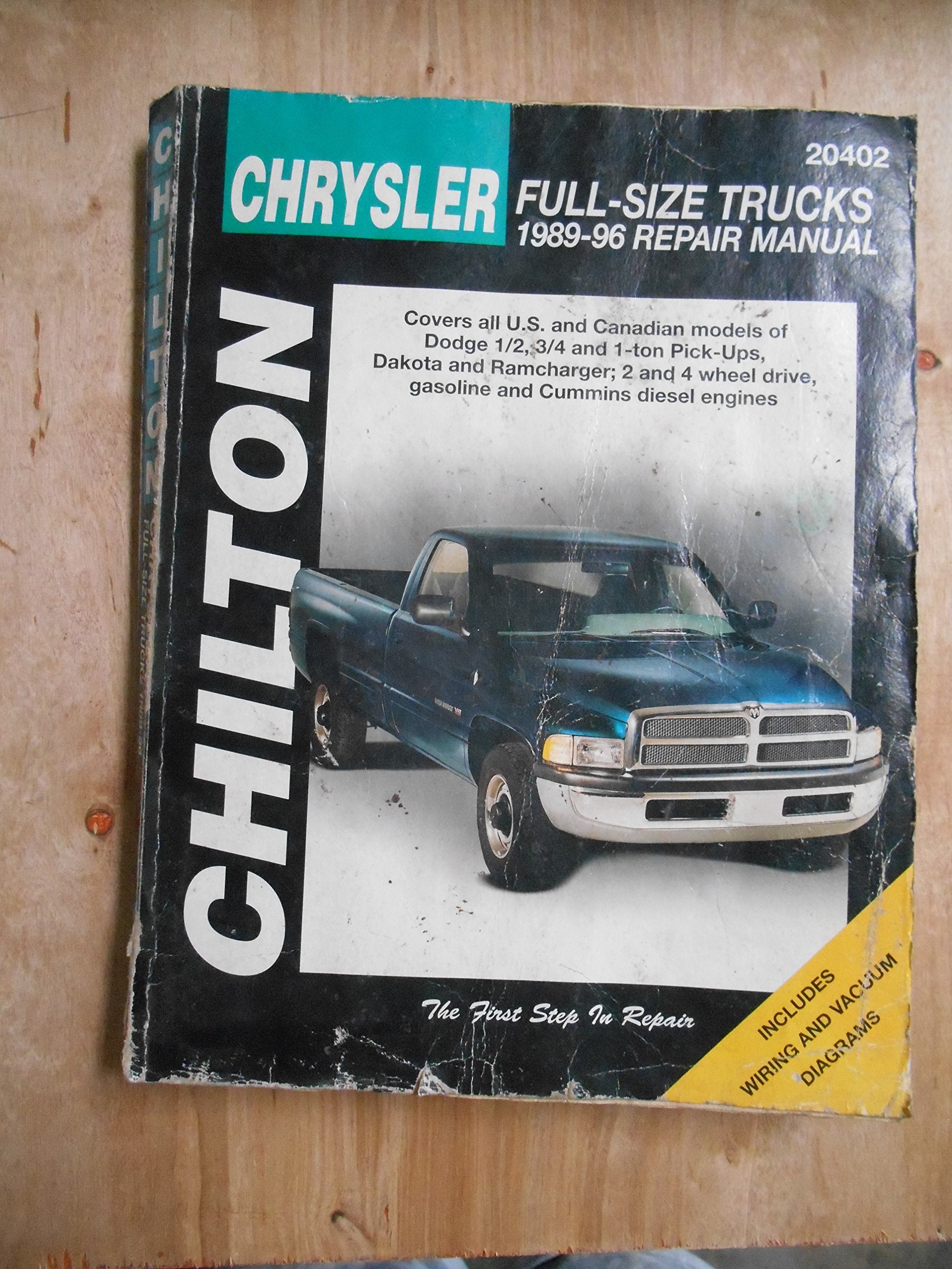 Chrysler FullSize Trucks, 198996 (Chilton Total Car Care Series Manuals),Used