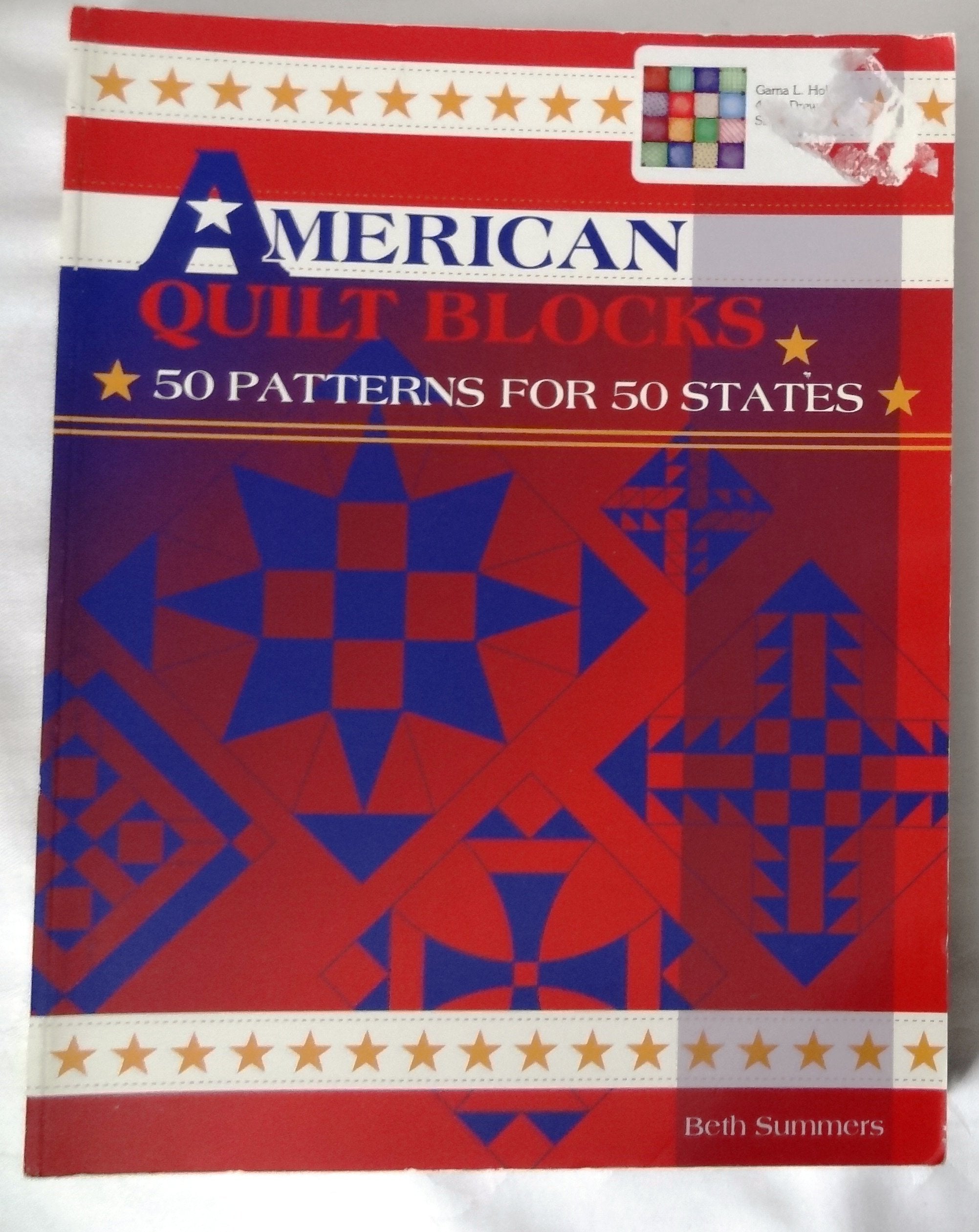 American Quilt Blocks: 50 Patterns for 50 States,Used