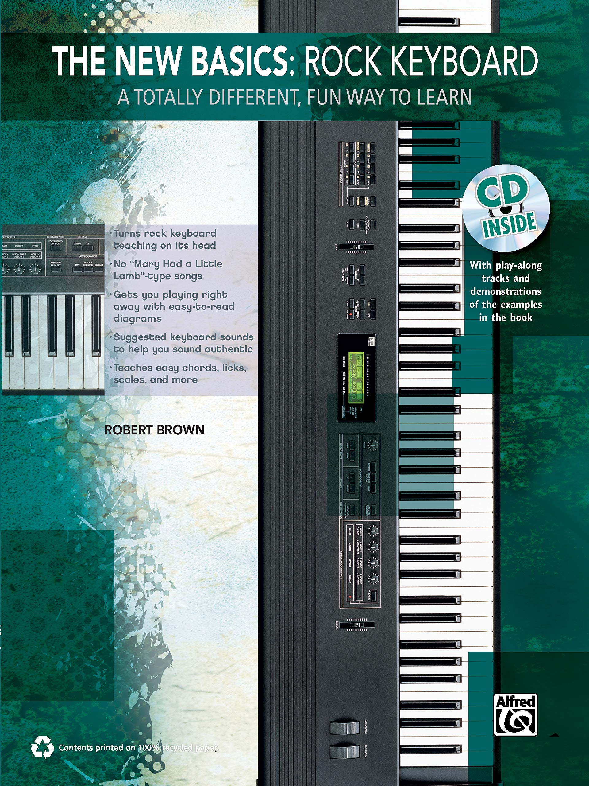 The New Basics  Rock Keyboard: A Totally Different, Fun Way to Learn, Book & CD,Used