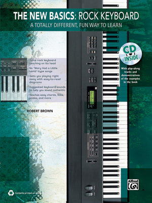 The New Basics  Rock Keyboard: A Totally Different, Fun Way to Learn, Book & CD,Used