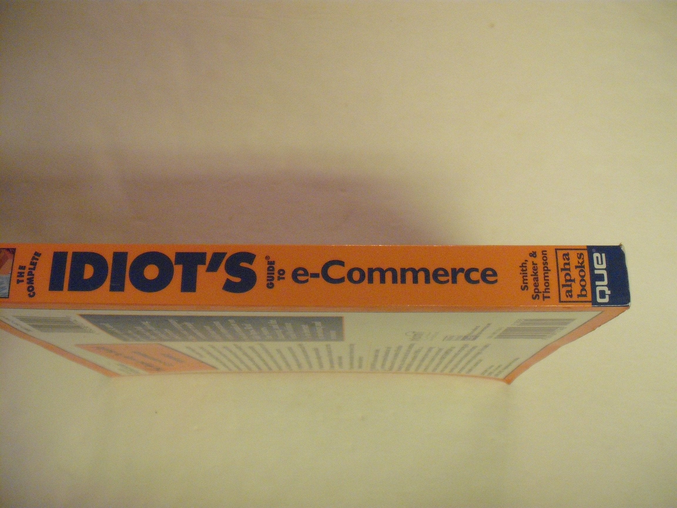 Complete Idiot's Guide to eCommerce (Complete Idiot's Guide),Used
