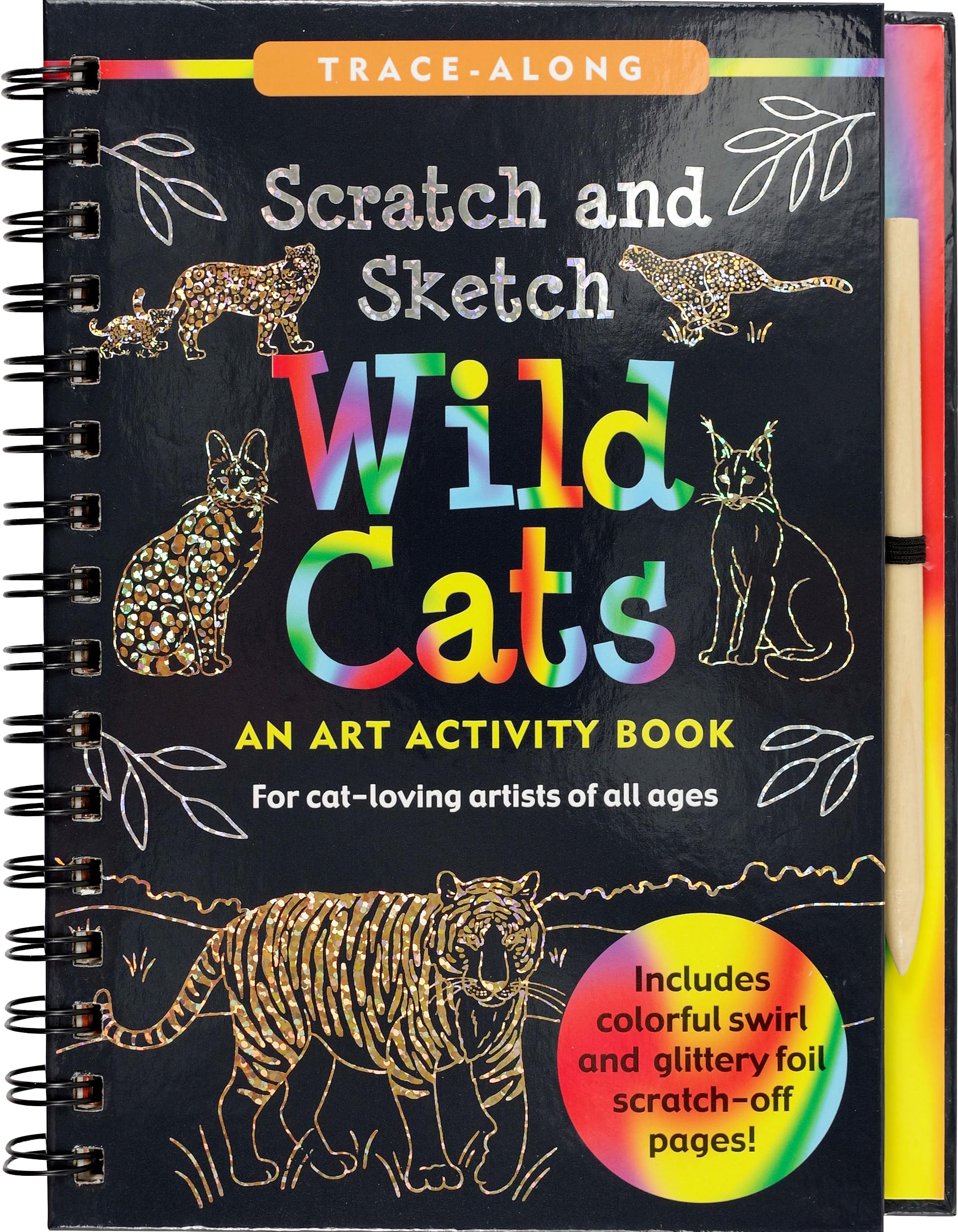 Scratch & Sketch Wild Cats (Trace Along),Used