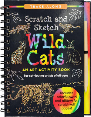 Scratch & Sketch Wild Cats (Trace Along),Used